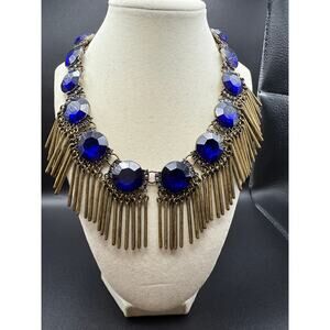 Elegant Baublebar Statement Necklace and Vintage Earrings